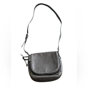 Vince Camuto Baily Smoke Gray Leather Ladies Crossbody Purse Bag